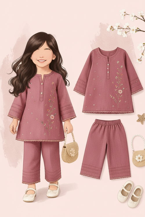 Dusty Rose - Fashion Illustration